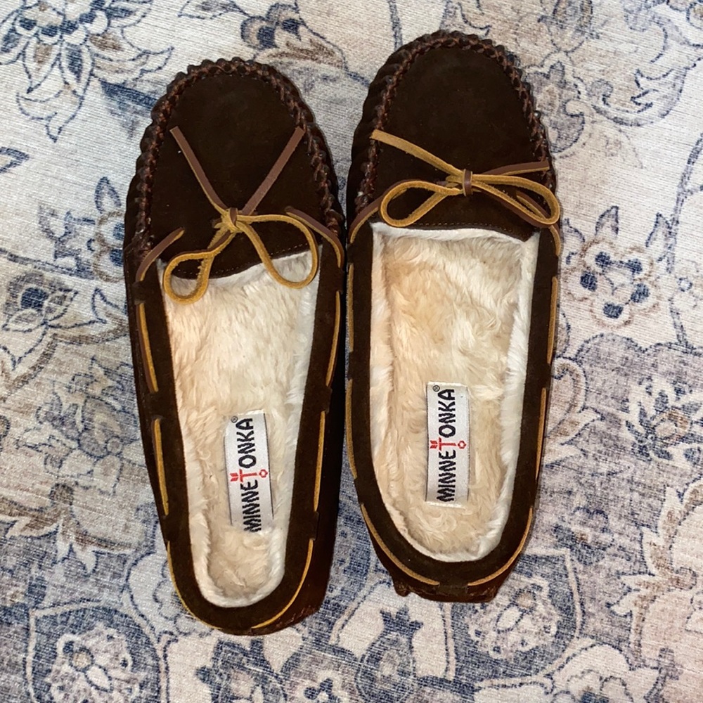 Brown Minnetonka Moccasins